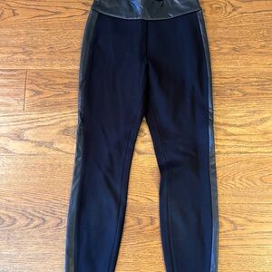 Express Black Faux Leather Trim Skirt - Size XS